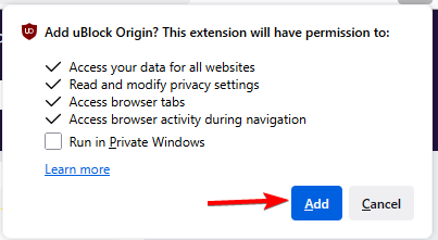 Add Firefox