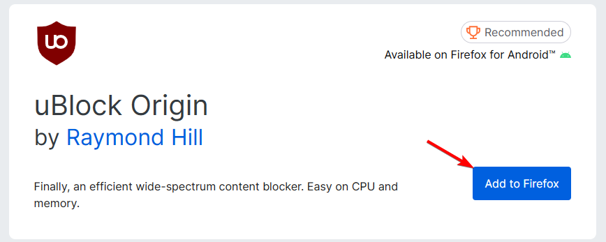 Add to Firefox